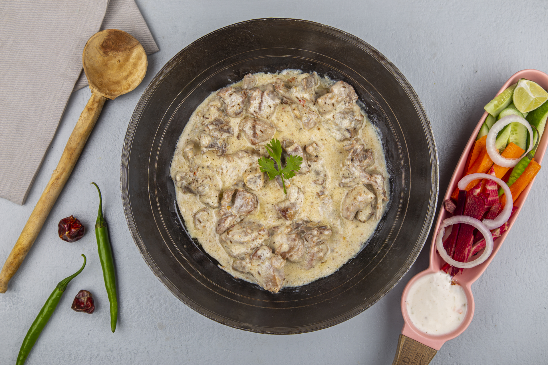 Mutton white karahi